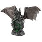 The Gerson Company 12.5"H Battery-Operated Animated Halloween Gargoyle with Sound Sensor in Gray, , large