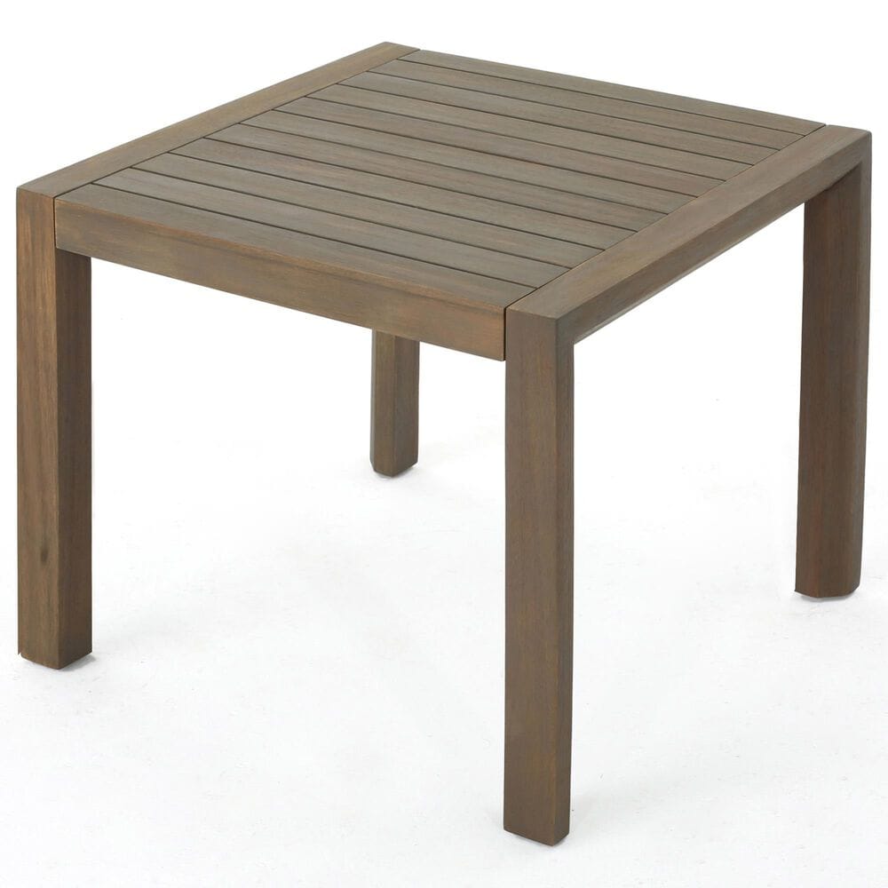Hearth and Haven Leah 3-Piece Patio Chat Set with Gray Cushion in Brown, , large