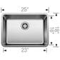 Blanco Formera 25" Large Single Bowl Kitchen Sink in Stainless Steel, , large
