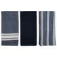 Willow & Hem Verona Kitchen Towel in Navy (Set of 3), , large