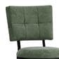 Richlands Furniture Beau Adjustable Swivel Stool with Green Upholstery in Black, , large