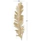 Maple and Jade 47" x 14" x 2" Polystone Bird Large Feather Wall Decor in Gold, , large
