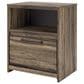 Ashley Elbrim 1-Drawer Nightstand in Brown with USB Port, , large