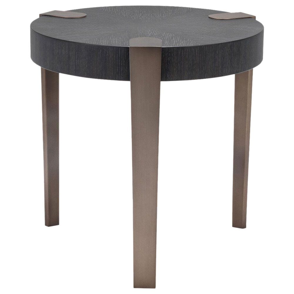 Eichholtz Oxnard Side Table in Medium Bronze and Charcoal Grey, , large