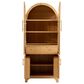 HOMLUX HOMLUX 71" Tall Arched Kitchen Pantry Cabinet with Door Shelves, Farmhouse Kitchen Storage Cabinet with Open & Adjustable Shelves, Hidden Drawer & Glass Door, Cupboard for Kitchen, Dining Room, Natural, , large