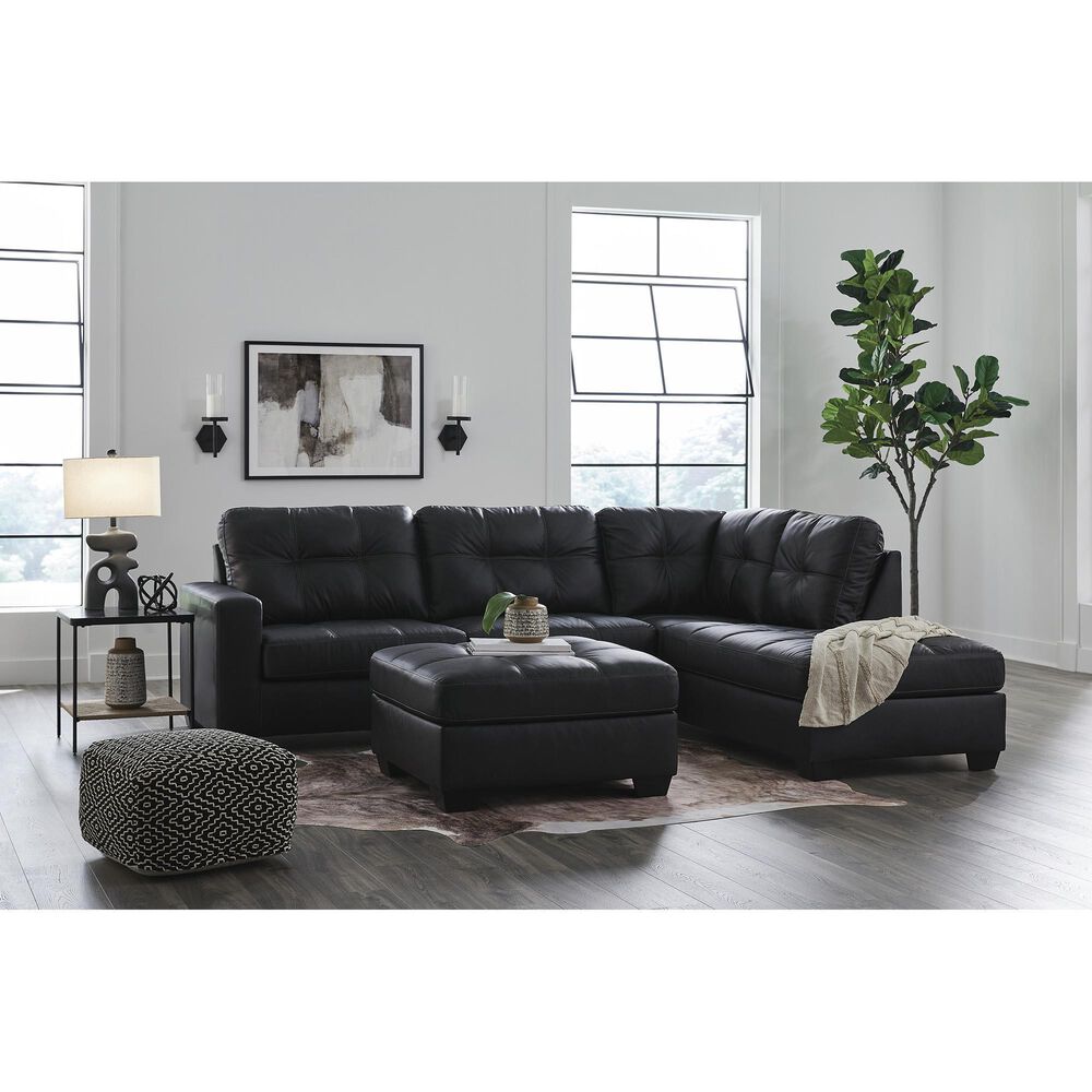 Ashley Barlin Mills Oversized Accent Ottoman in Carbon, , large