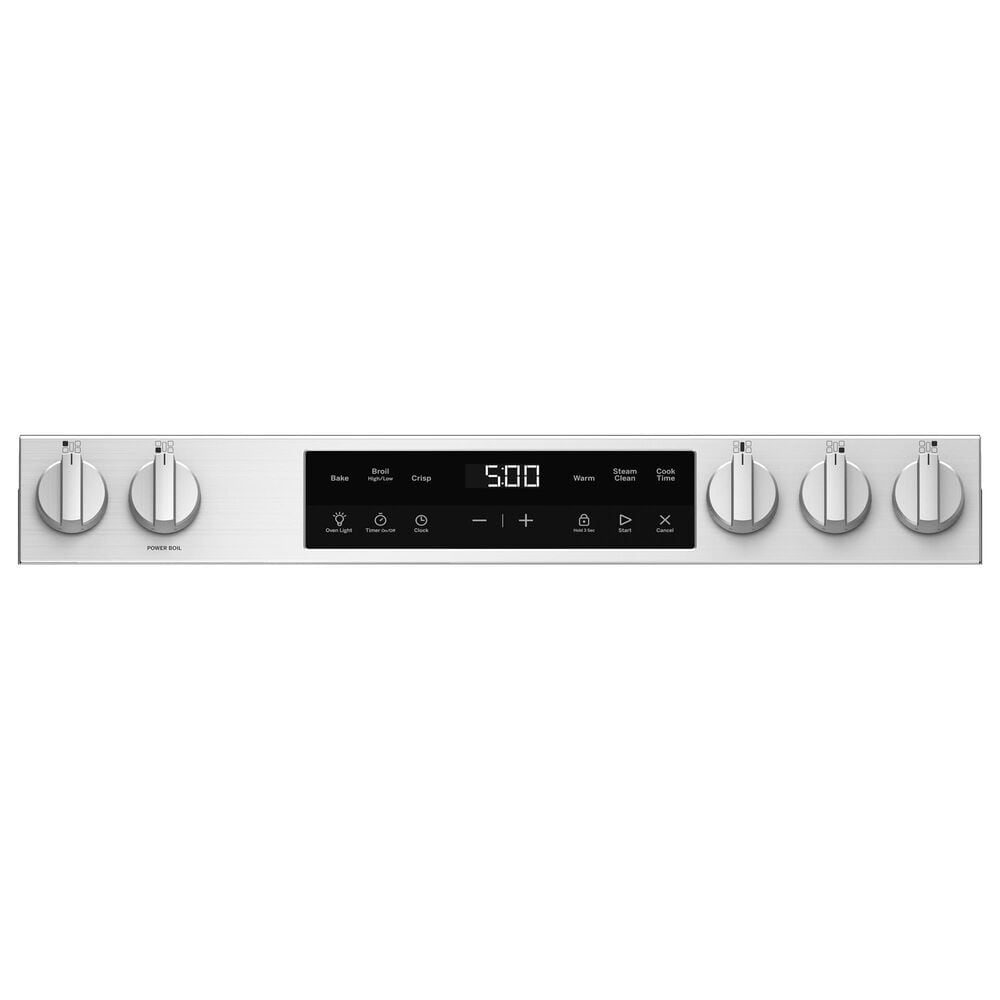 GE Appliances 30" Slide-In Front-Control Gas Range with Steam Clean in Stainless Steel, , large