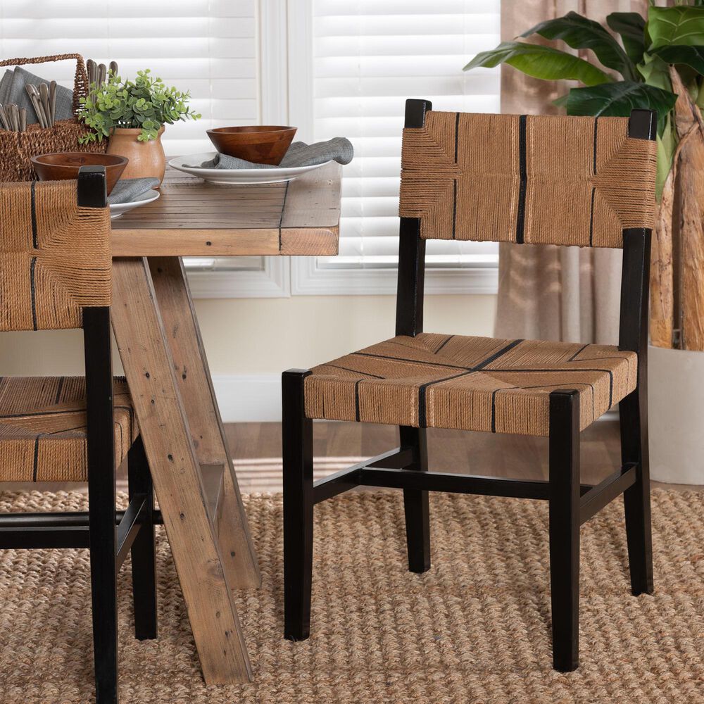 Baxton Studio Prita Side Chair in Black, , large