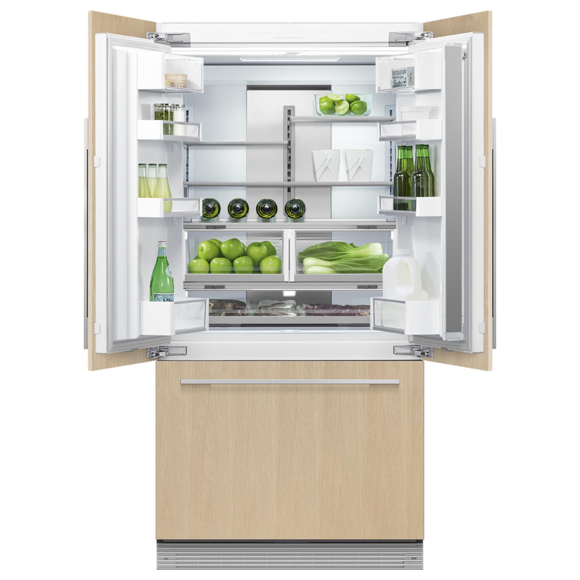 Dual fuel refrigerator top