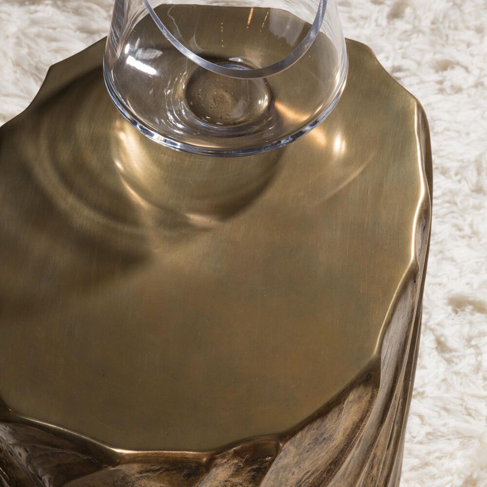 Artistica Metal Catalan End Table in Bronze, , large