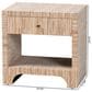 Baxton Studio Julia 1-Drawer Nightstand in Natural, , large