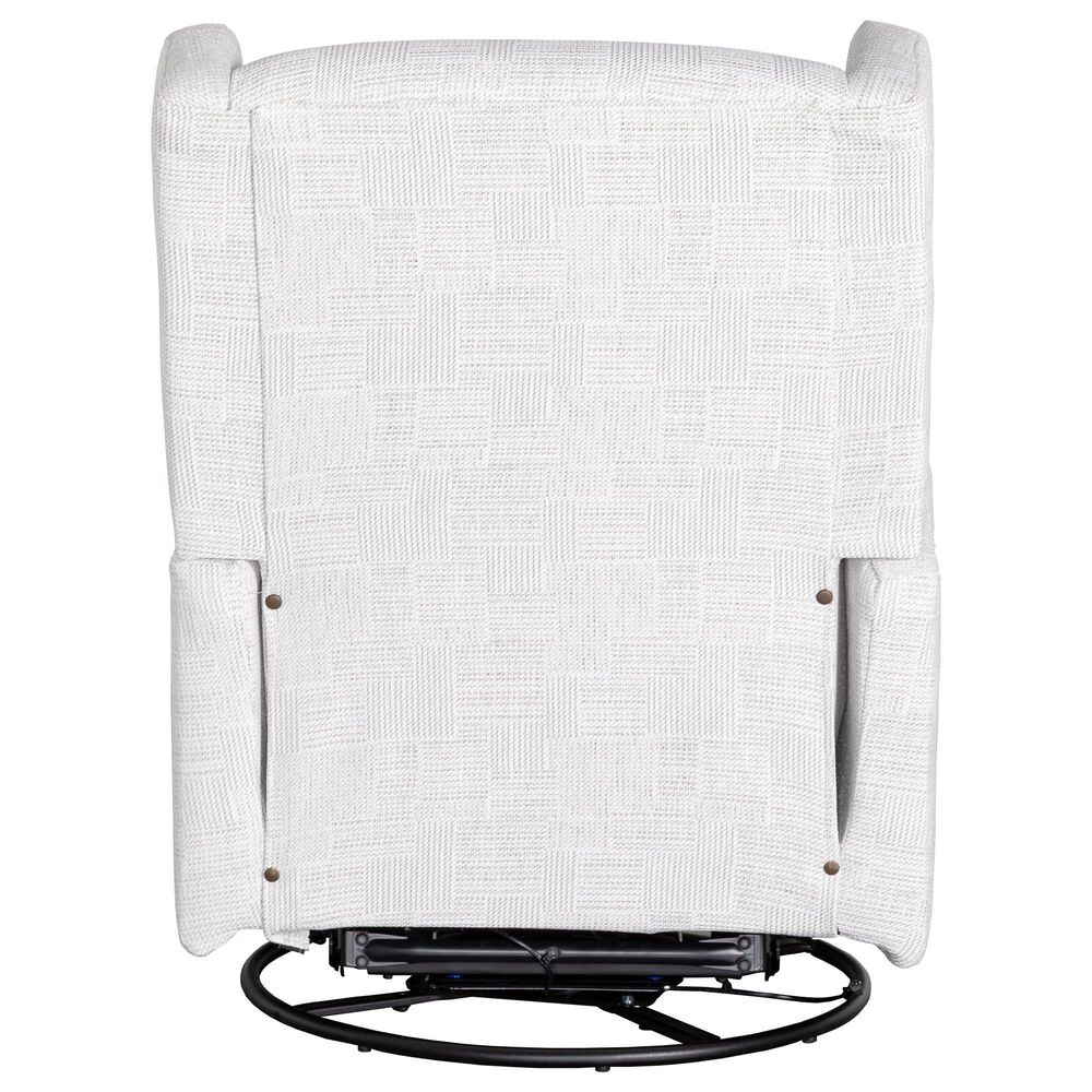 Best Home Furnishings Lillian Power Swivel Glider Recliner in Snow, , large