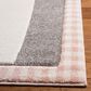 Safavieh Carousel CRK134 5"3" Square Pink and Grey Kids  Area Rug, , large