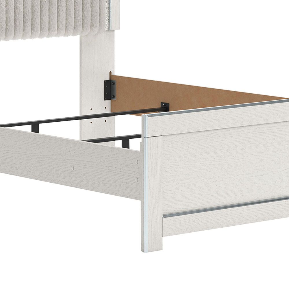 Ashley Zuraleus Queen Panel Bed in Matte White, , large