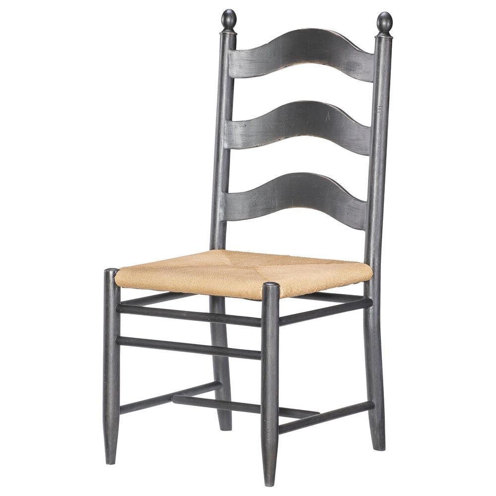 Legacy Classic Vintage Market 7-Piece Rectangular Dining Set in Barnwood Oak and Kettle Black, , large