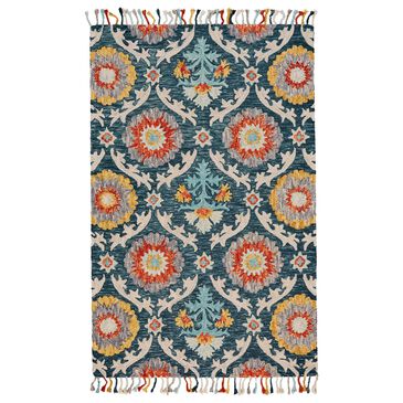 Feizy Rugs Abelia 2" x 3" Blue Ocean Area Rug, , large