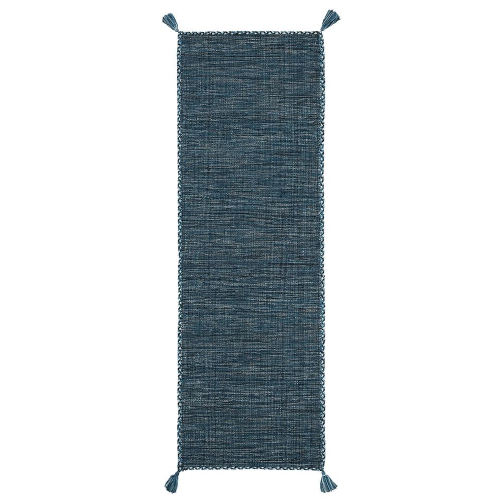 Safavieh Montauk 2"3" x 7" Blue and Black Runner, , large