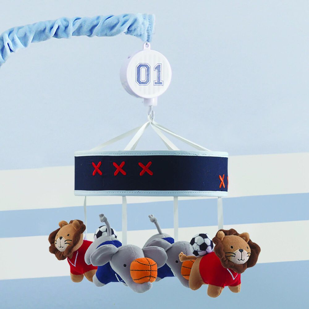 Lambs and Ivy Animal Sports Musical Mobile, , large