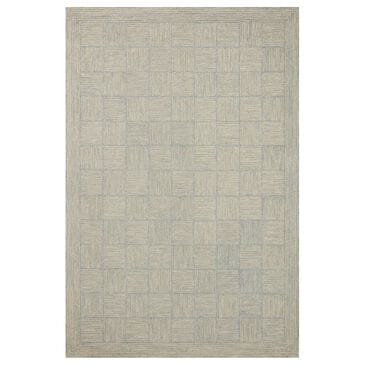 Chris Loves Julia x Loloi Francis 11"6" x 15" Silver and Sky Area Rug, , large