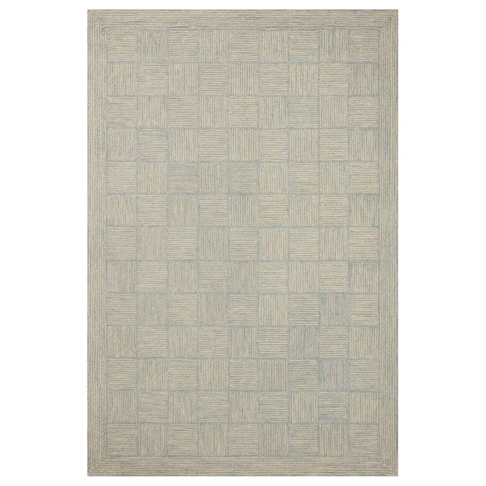 Chris Loves Julia x Loloi Francis 11"6" x 15" Silver and Sky Area Rug, , large