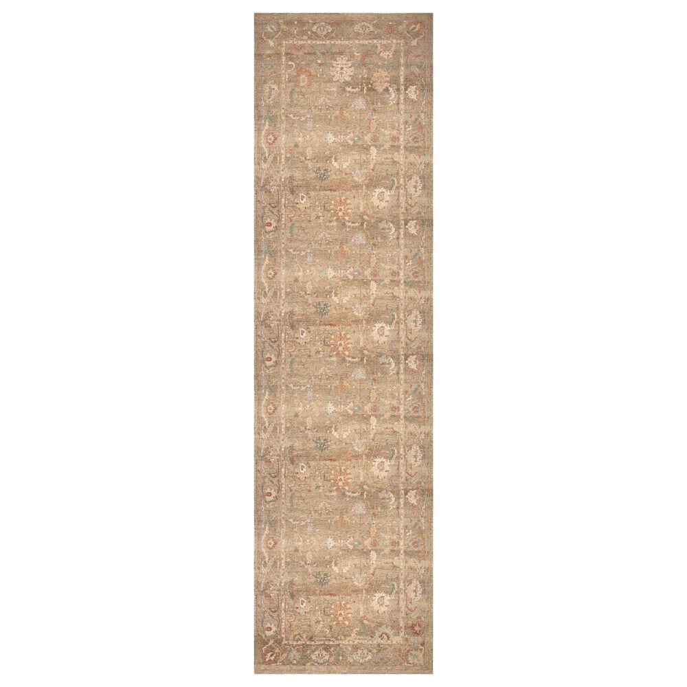 Nourison Vintage Washables Taupe and Multicolor 2"2" x 8" Runner, , large