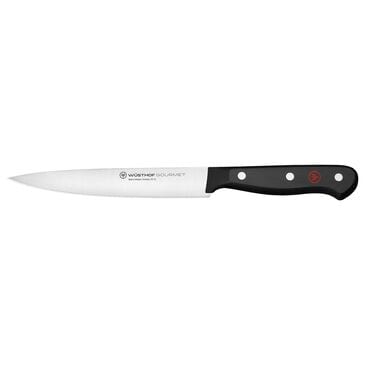 Wusthof Trident Gourmet 6" Utility Knife in Stainless Steel and Black, , large