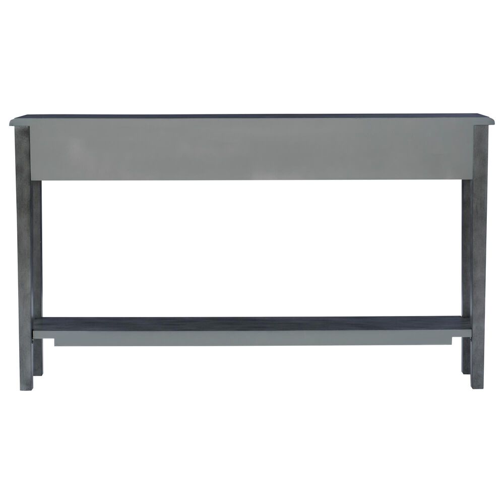 Linon Home Decor Sadie Console Table in Distressed Dark Grey, , large
