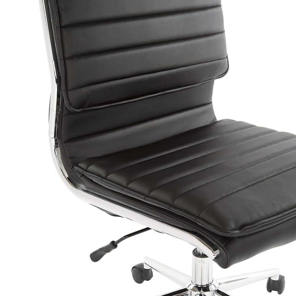OSP Home Armless Manager Chair in Black, , large
