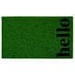 Callaway Vertical Hello  1"5" x 2"5" Green and Black Door Mat, , large