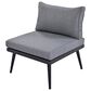 HOMLUX 6-Piece Outdoor Sectional Set in Gray, , large