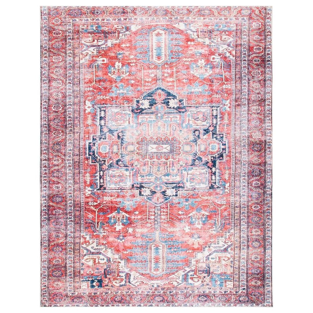 Safavieh Serapi 9" x 12" Red and Navy Area Rug, , large