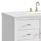 James Martin Vanities Myrrin 48" Vanity in Bright White with 3 cm White Zeus Quartz Top, , large