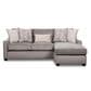Northwestern St. Charles Right Facing Sofa with Chaise in Granite, , large