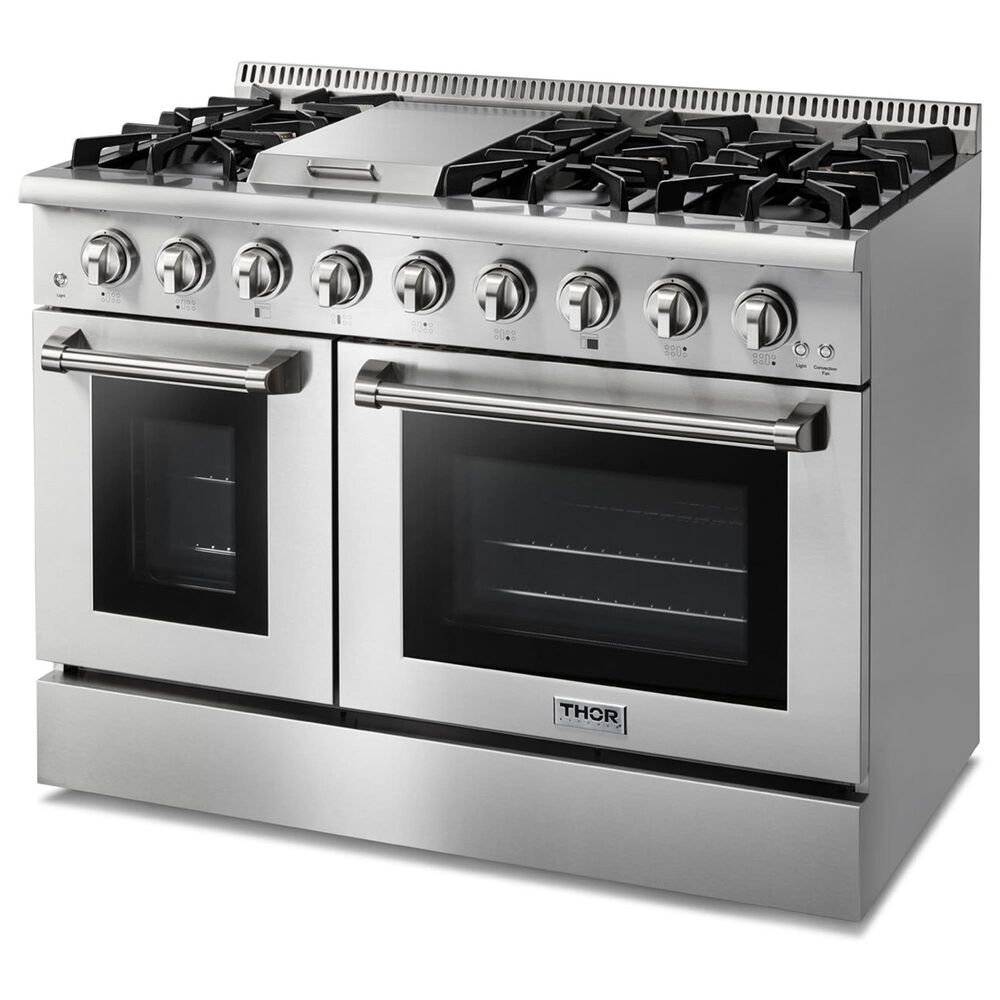 Thor Kitchen 48&quot; Freestanding Professional Liquid Propane Range in Stainless Steel, , large