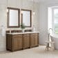 James Martin Bristol 72" Double Bathroom Vanity Cabinet in Saddle Brown, , large