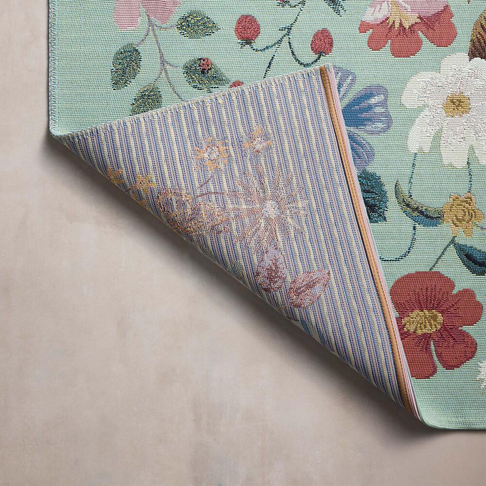 Rifle Paper Co Perennial Strawberry Fields 7&#39;10&quot; x 11&#39;2&quot; Mint Area Rug, , large