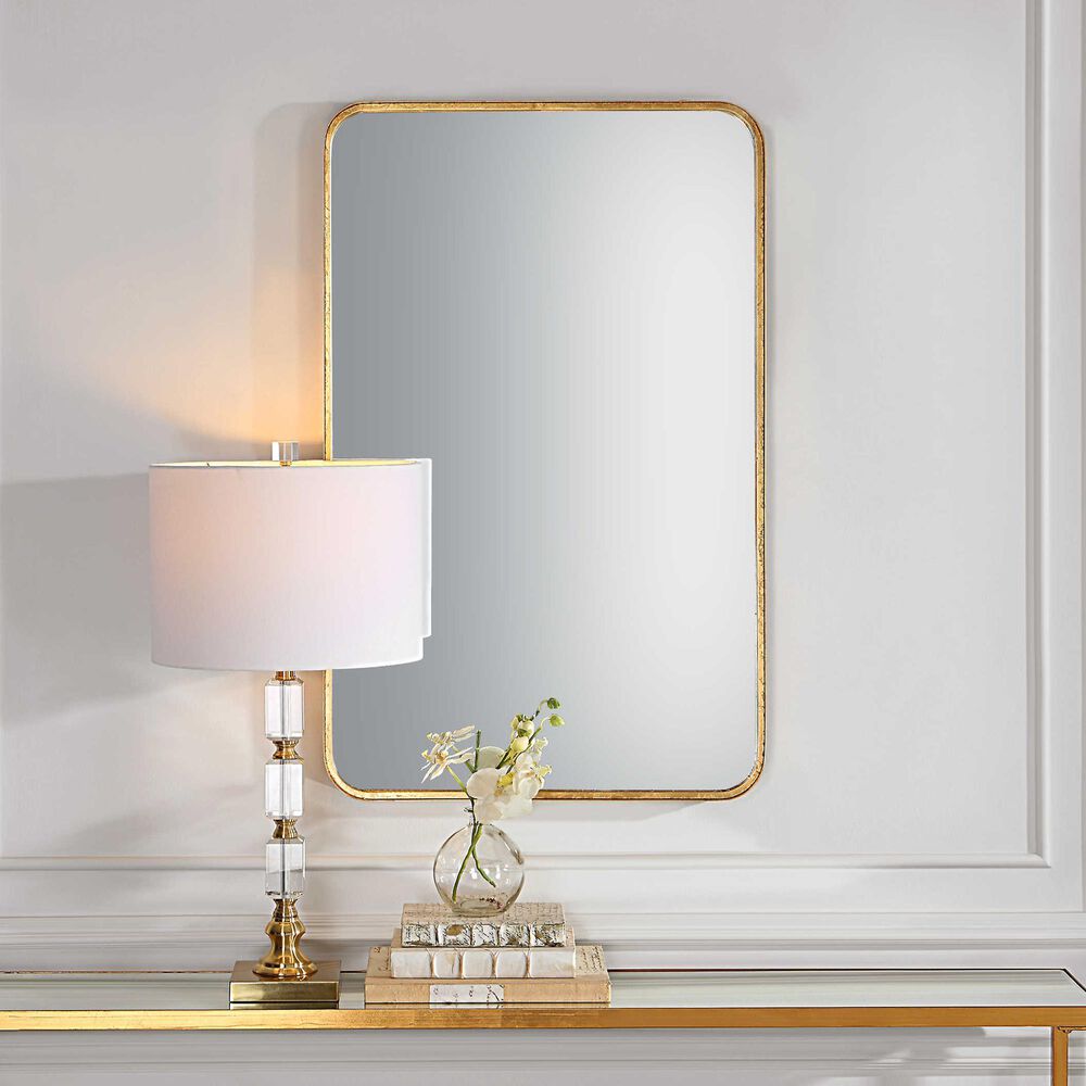 Salt &amp; Light 38&quot; x 24&quot; Wall Mirror in Gold Leaf, , large