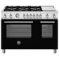 Bertazzoni Master 4.7 Cu.Ft. Gas Range in Nero Matt, , large