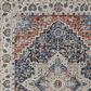 Feizy Kaia 39HTF 2"6" x 10" Blue and Red Runner, , large