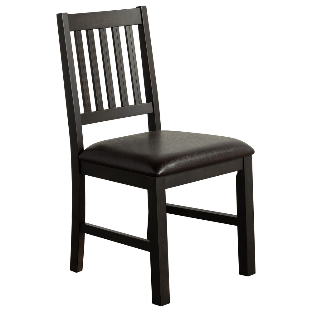 Radius Ashford Side Chair with Brown Cushion in Black, , large