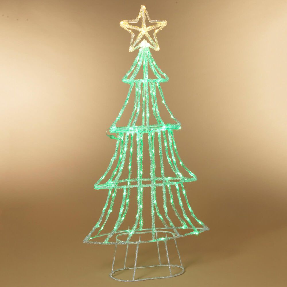 The Gerson Company 59" LED Christmas Tree in Green, , large