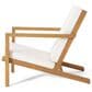 Hearth and Haven Leah 3-Piece Patio Chat Set with Cream Cushion in Teak, , large