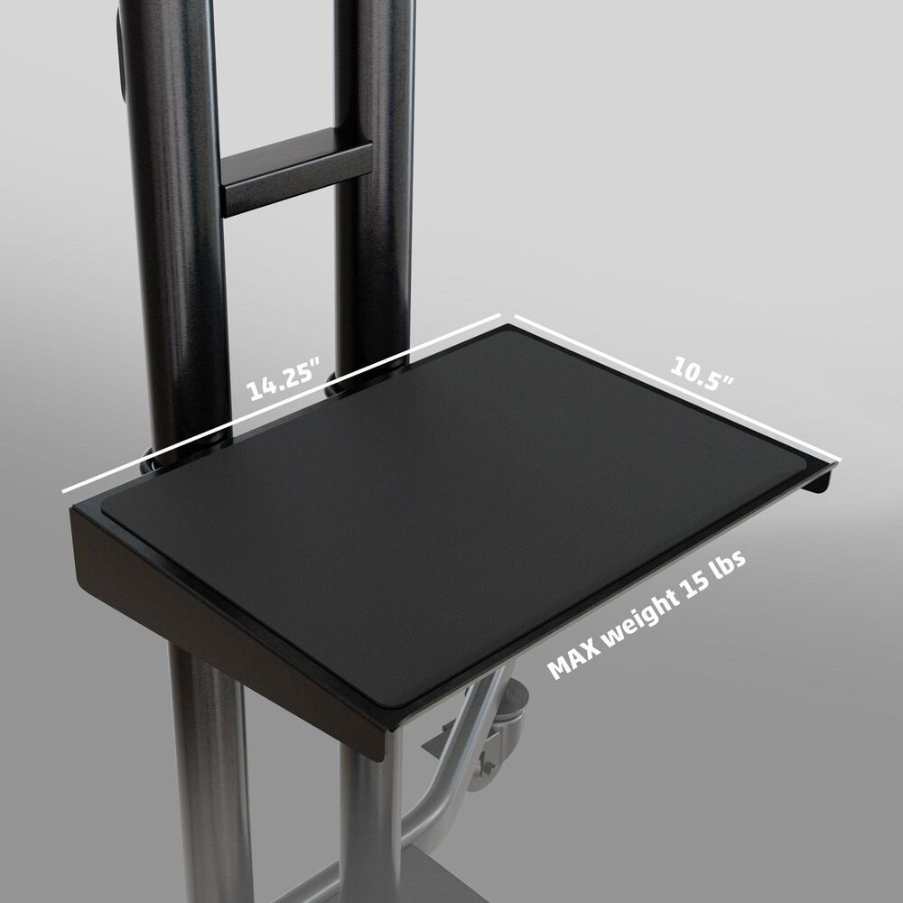 Storm Shell Indoor/Outdoor Rolling Cart with Shelf in Black, , large