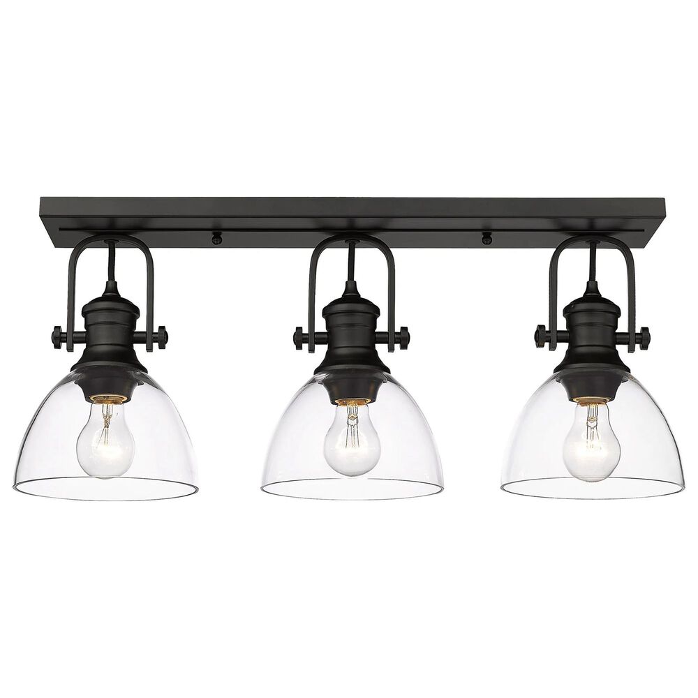 Golden Lighting Hines 3-Light Bath Fixture in Matte Black, , large