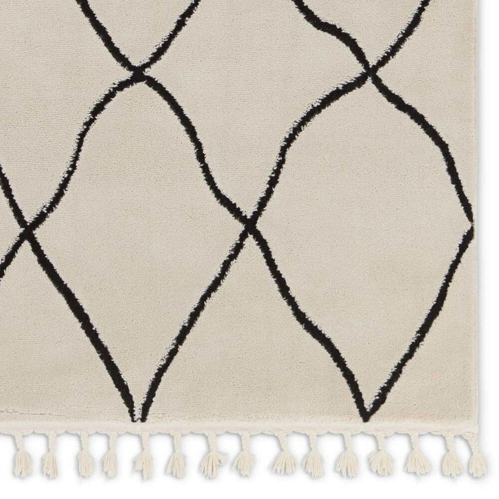 Jaipur Jaida Treble Gray Morn and Jet Black 5&#39; x 7&#39; Area Rug, , large