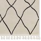 Jaipur Jaida Treble Gray Morn and Jet Black 5" x 7" Area Rug, , large