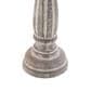 Maple and Jade Turned Pillar Decorative Candle Holder in Washed Brown (Set of 3), , large