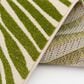 Central Oriental Terrace Tropic Tropical Oasis 5" x 7"3" Snow and Leaf Area Rug, , large