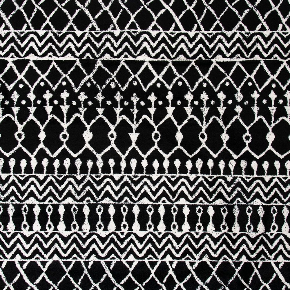Safavieh Tulum TUL2702&#39; x 8&#39; Black and Ivory Runner, , large
