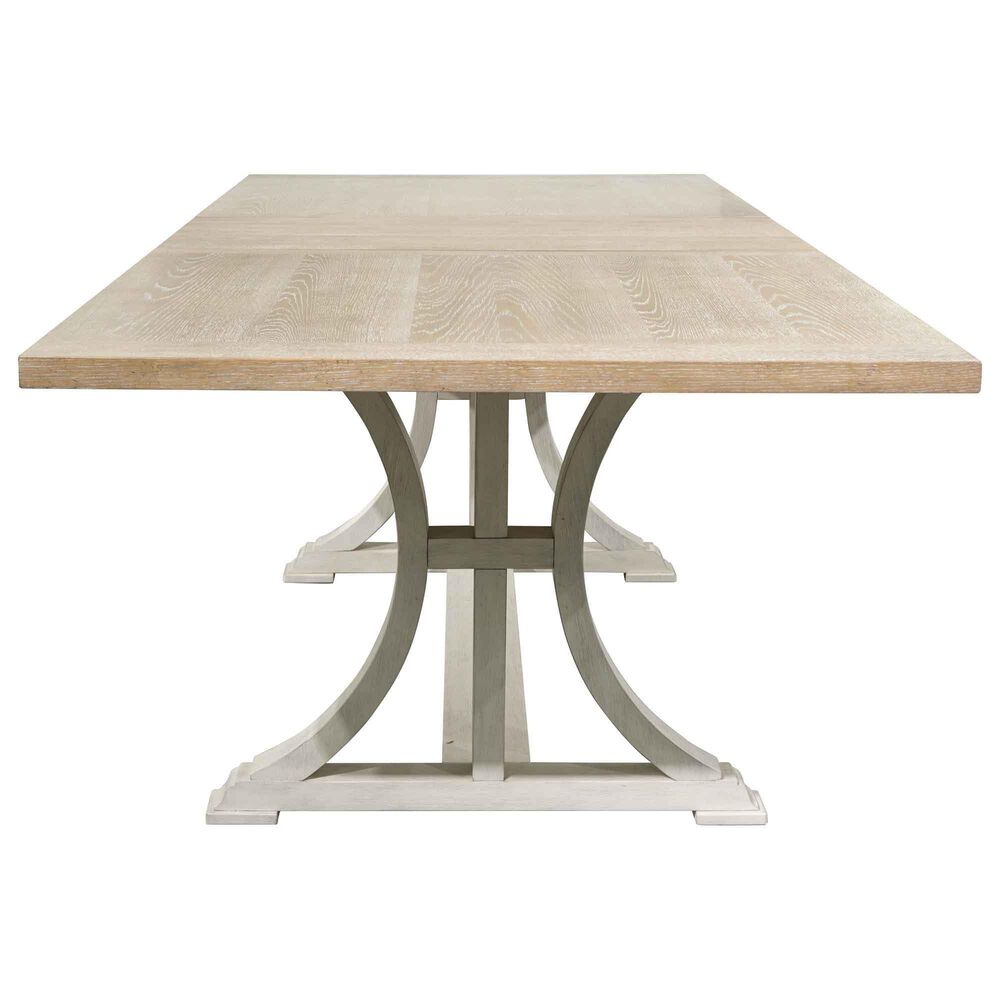 Ashley Trestle Dining Table and Chairs in Antique White and Brown, , large